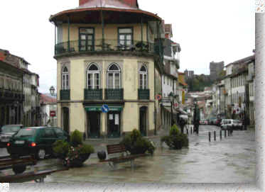 A street and plaza in Bragança