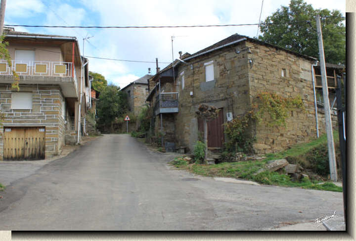 Vista de cruce de carreteras en Rábano se Sanabria