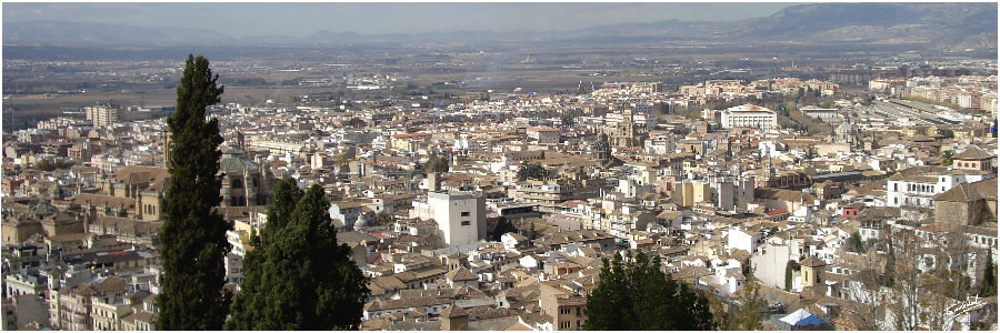 Vista panorámica de Granada desde la Alhambra